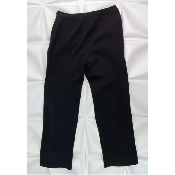 Bloomingdale's Womens Sz 8 Black Acetate Lined Dress Pants Career Work Straight - Picture 1 of 7